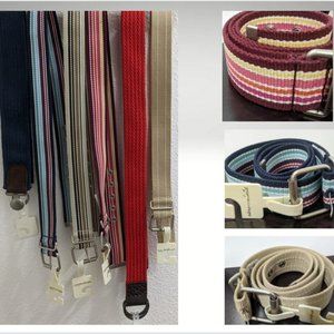 Aeropostale Stripe or solid Belts Blue, Beige, Red Sz S,M,L,XL New with Tag.